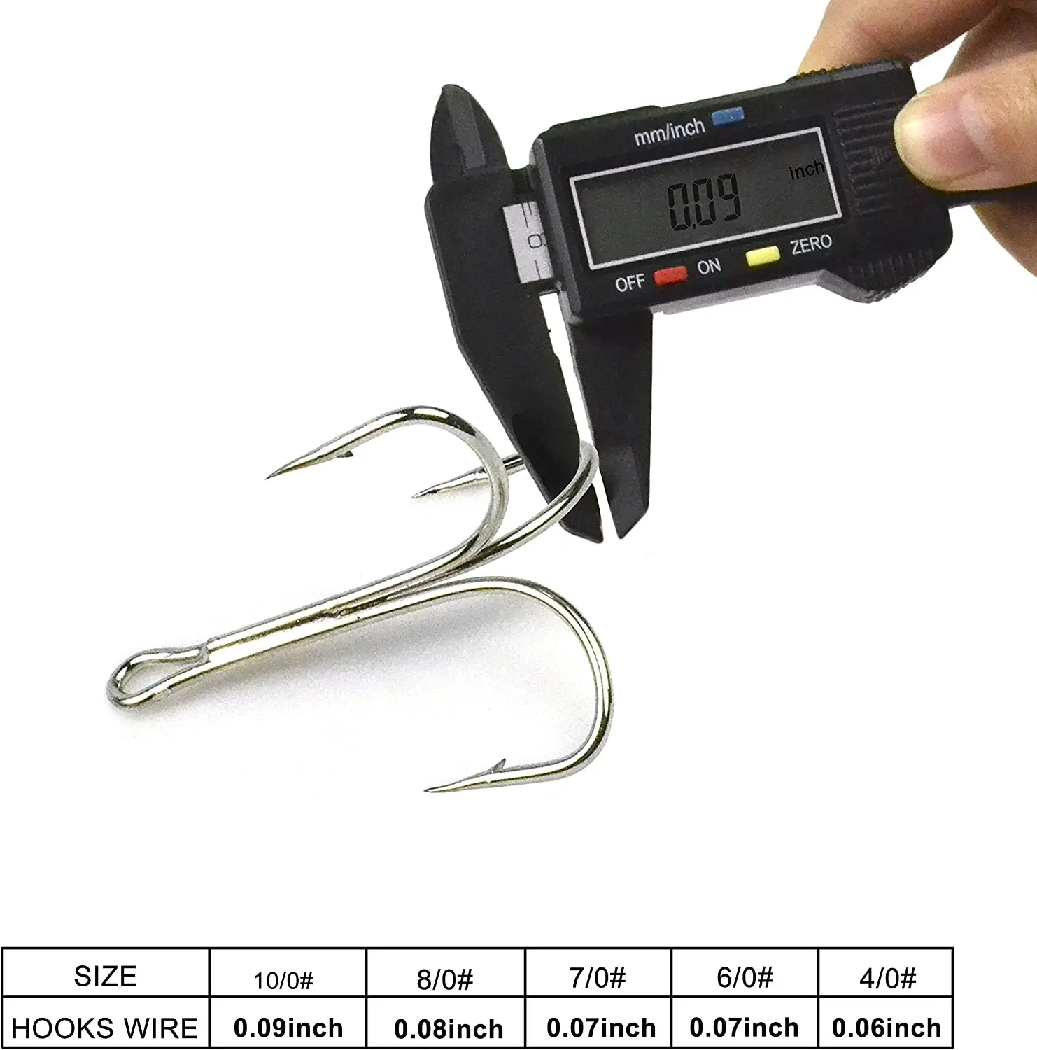 Anzuelos triples de pesca de lubina, anzuelos de pesca de acero de alto carbono, juego grande, 30 piezas, 3551 - imagen 3