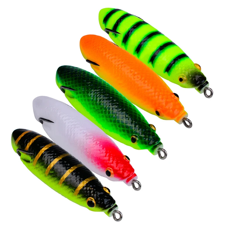 Cebo de pesca suave falso, cebo de simulación, Wobbler modificado, rana Thunder Artificial, 9,5 cm, 17g, natación, cigarra flotante, Rana Pupa, 1 ud. - imagen 5