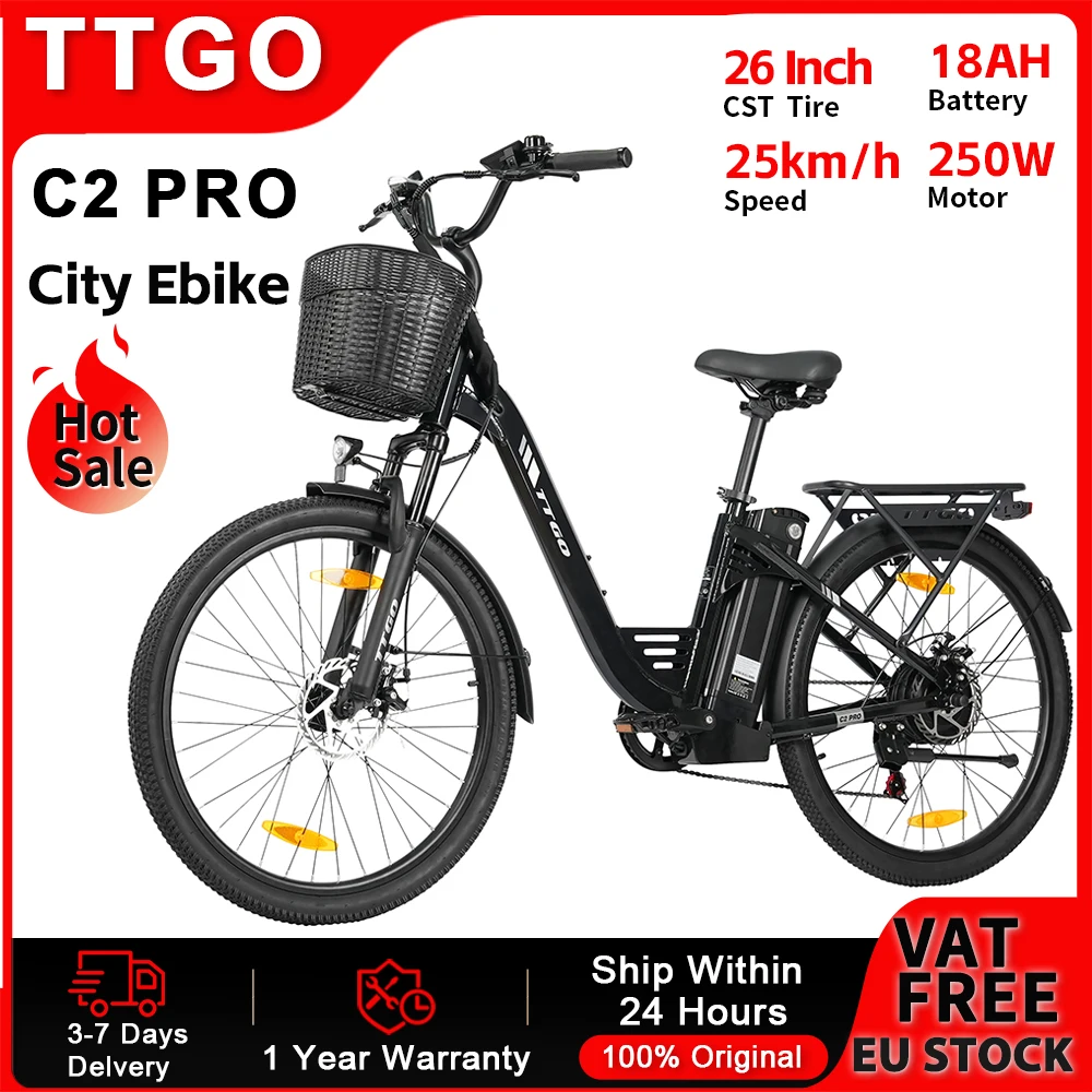 TTGO C2 PRO bicicleta eléctrica de montaña urbana 250W