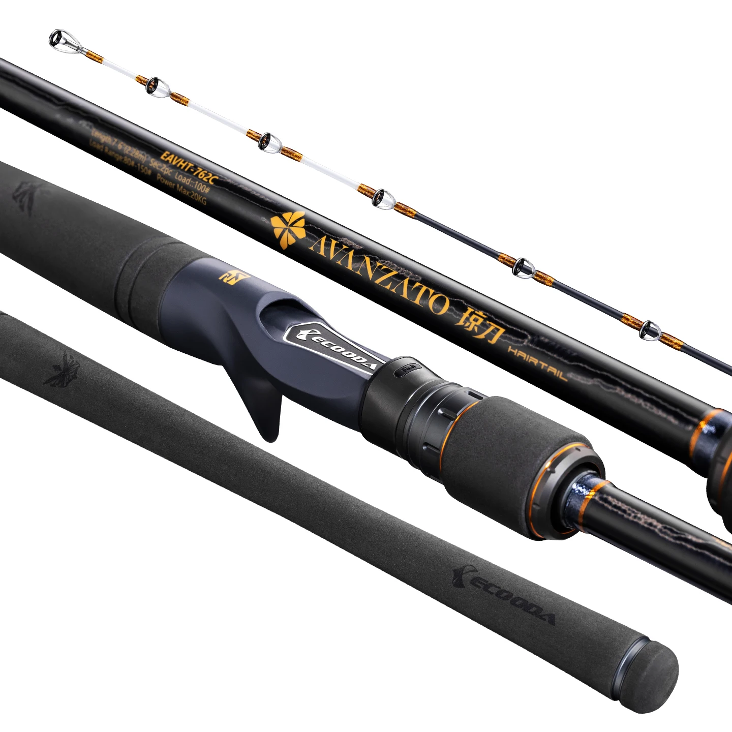 Caña de pescar Ecooda Avanzato EAVHT Hairtail – Carbono 30T tres capas - imagen 5
