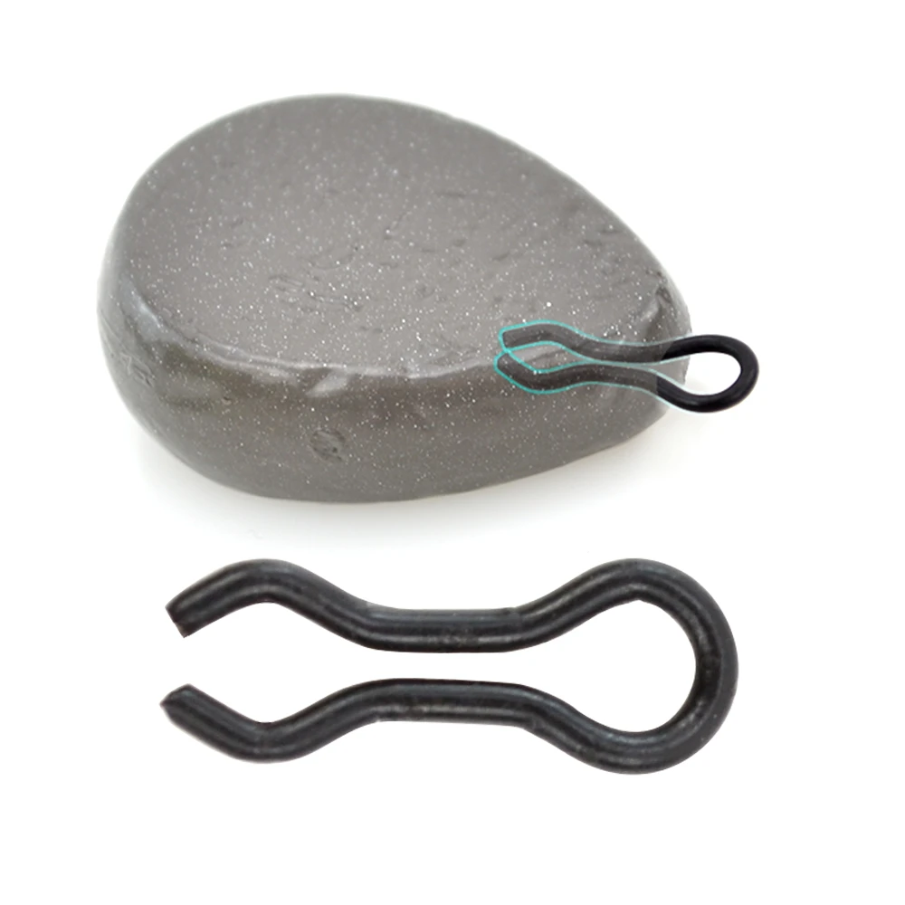 Conector de broches rápidos de plomo para pesca de 20 piezas, accesorios para pesca de carpa, insertos de bucle, aparejos de Clip - imagen 4