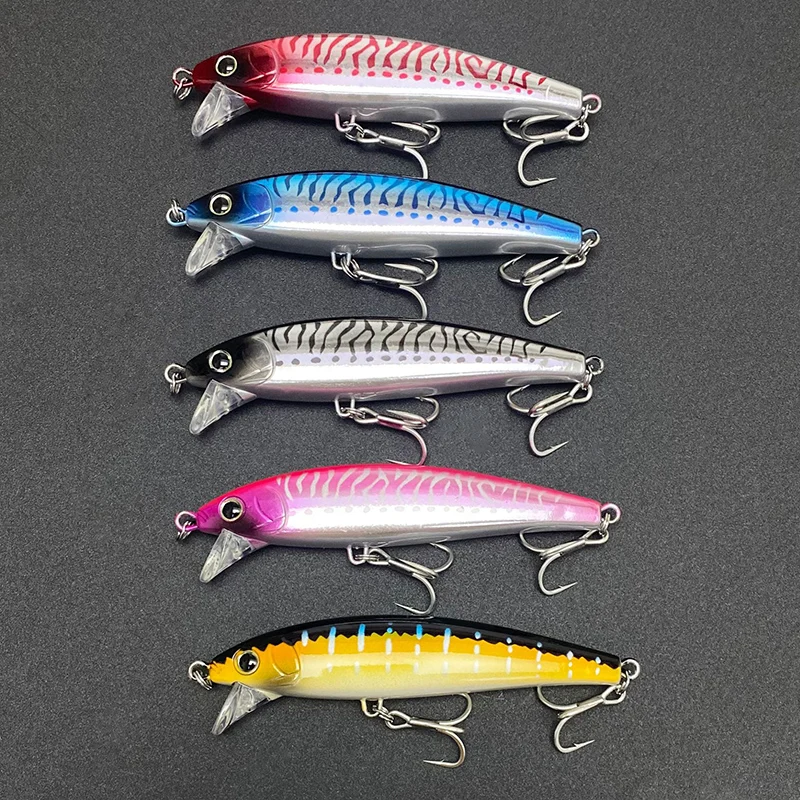 Testar-Señuelos de Pesca de fundición larga, cebo Artificial para pececillos, Swimbait para atún GT, Lucio, 105mm, 47g, 1 unidad - imagen 4