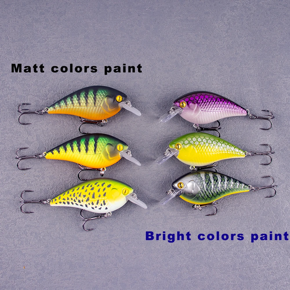 CCLTBA nuevo Crankbait 7cm 11,2g cebos de manivela cuadrados Wobbling Señuelos de pesca artificiales duros para aparejos de lubina - imagen 4