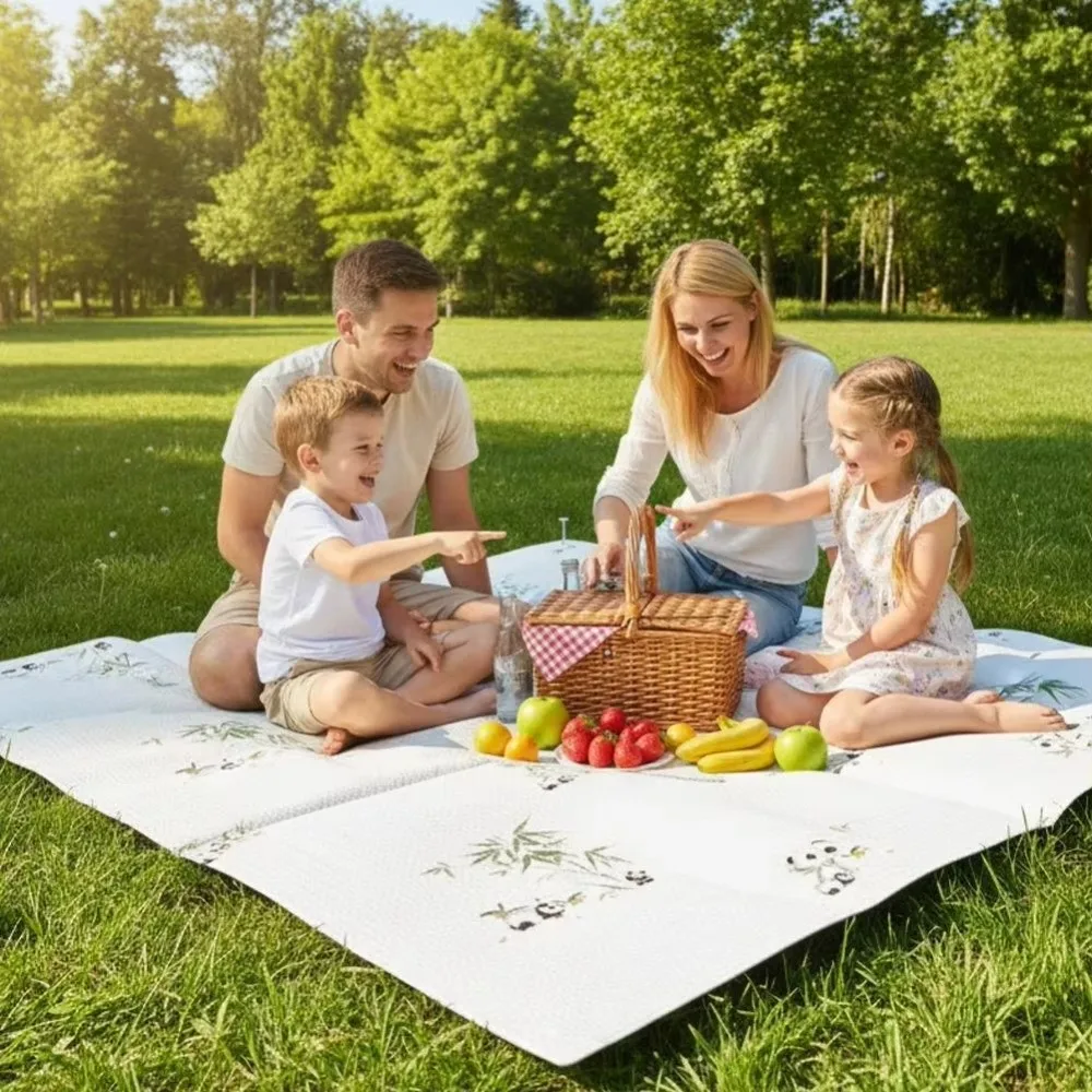 Manta de picnic desechable extra gruesa – Impermeable y con anclajes para exterior