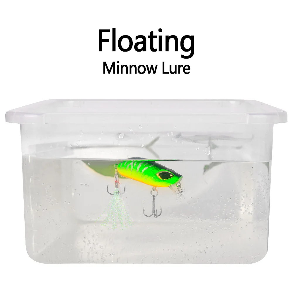 Señuelo flotante de pesca de superficie, cebo duro Artificial para agua salada, aparejo de Andador de plástico biónico, 5,5 cm, 8,26G - imagen 5