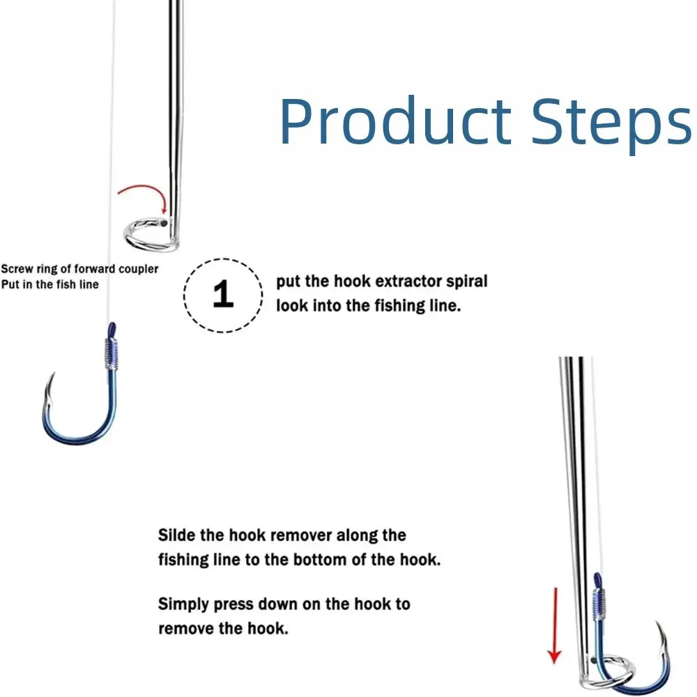 Herramienta de acero inoxidable para extraer anzuelos, caja de aparejos para caña de pescar - imagen 3