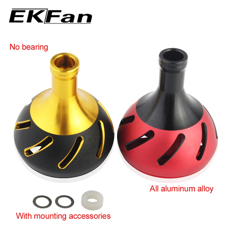 EKfan, 1 unidad, perilla de mango de pesca de aleación de aluminio de 38MM para fundición de cebo, piezas de carrete de pesca giratorio - imagen 2