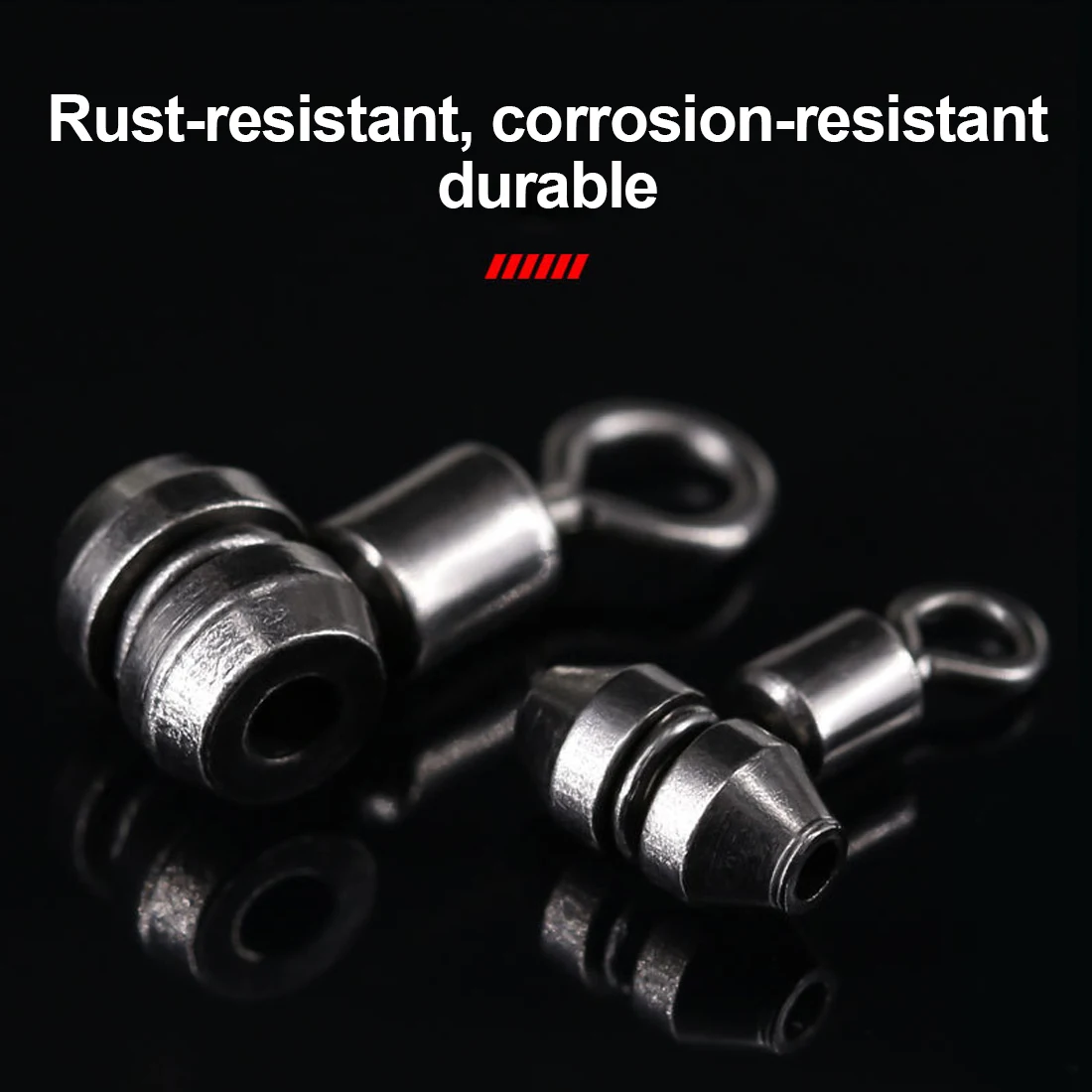 FishTrip-línea cruzada giratoria de 3 vías, acero inoxidable, resistente, aparejo giratorio en T, prevención de giros y enredos - imagen 3