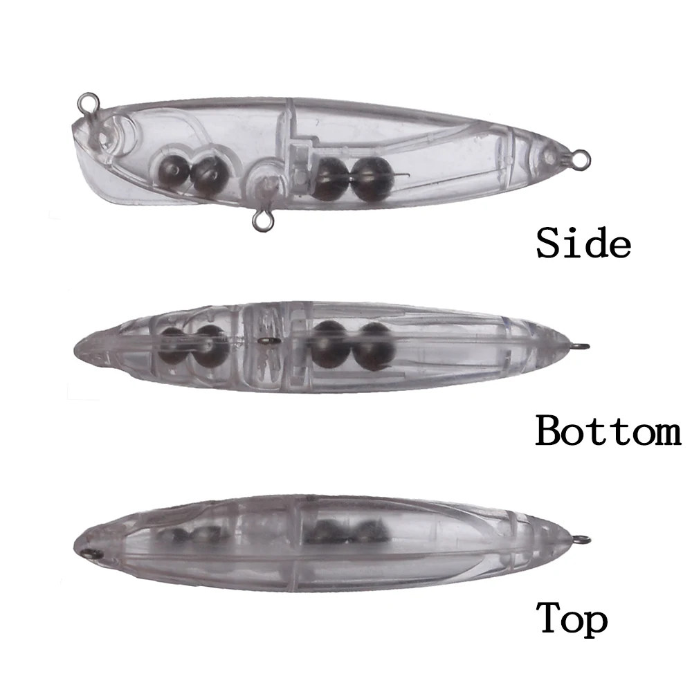Chan'sHuang 10 Uds. Señuelos de pesca en blanco sin pintar 9cm 16g imán de lápiz de fundición larga en el interior DIY señuelo de pesca Artificial hecho a mano - imagen 3