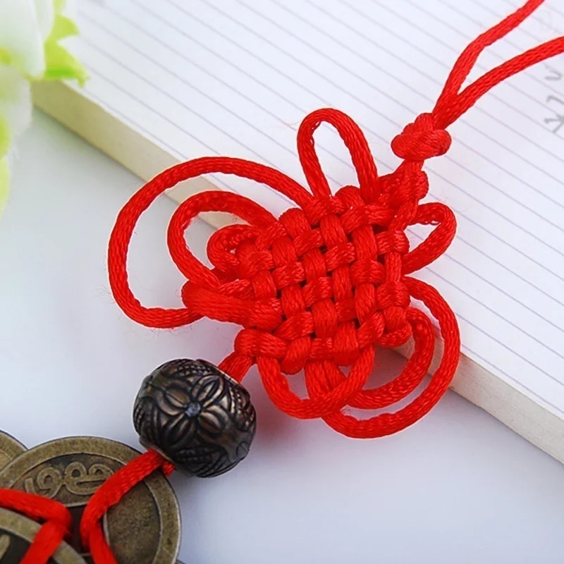 Feng Shui nudo místico monedas de la suerte chinas cura el hogar carrera salud riqueza decoración de la habitación decoración colgante de pared suministros para el hogar - imagen 5
