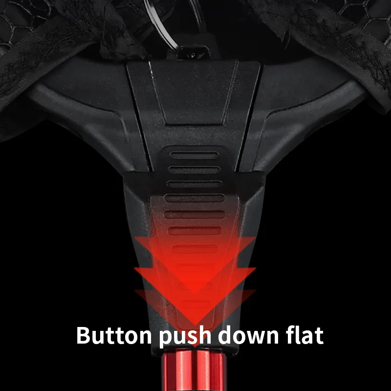 Red de pesca plegable de 90cm con mango portátil, red telescópica de aleación de aluminio, red de pesca de aterrizaje - imagen 5