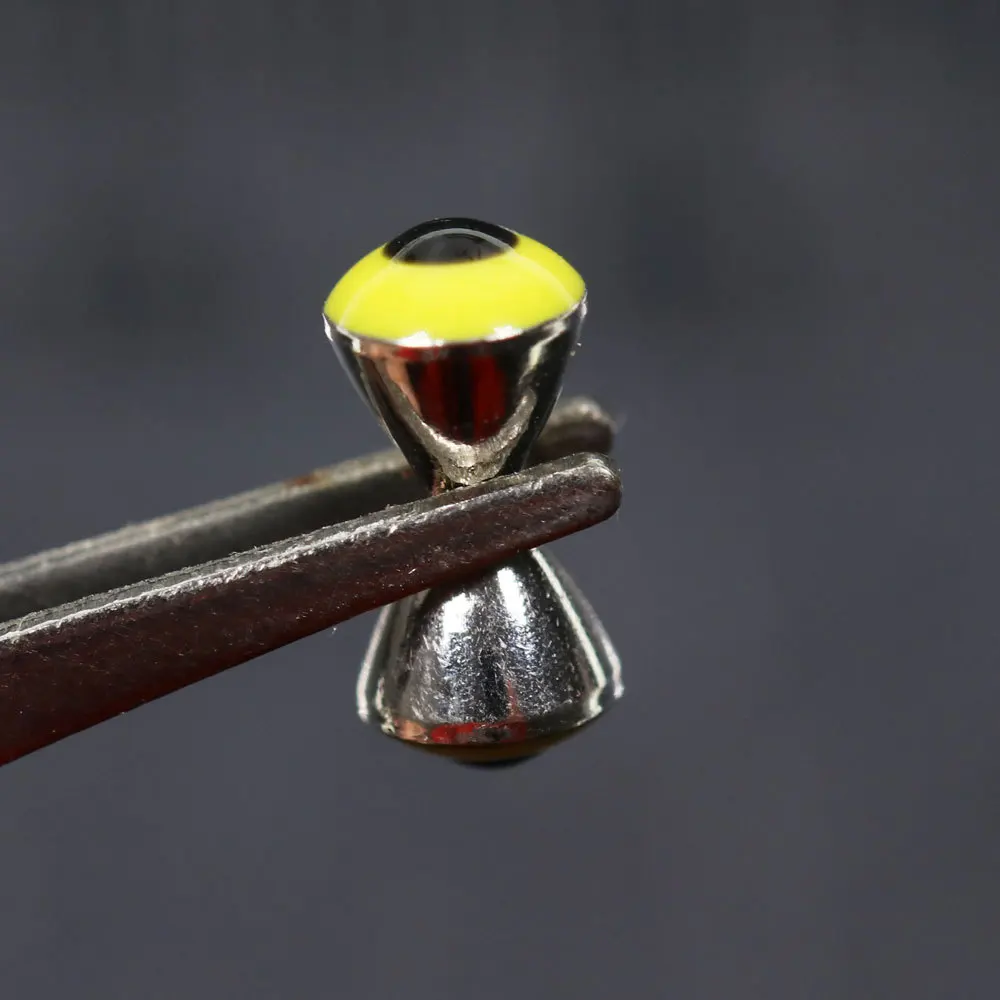 Mancuernas de cobre 3D, Ojo de pesca, reloj de arena, Ojos de pez, gancho de mosca, herramienta de encuadernación, materiales de atado, aparejos de Fsishing, 5 unidades por lote - imagen 4