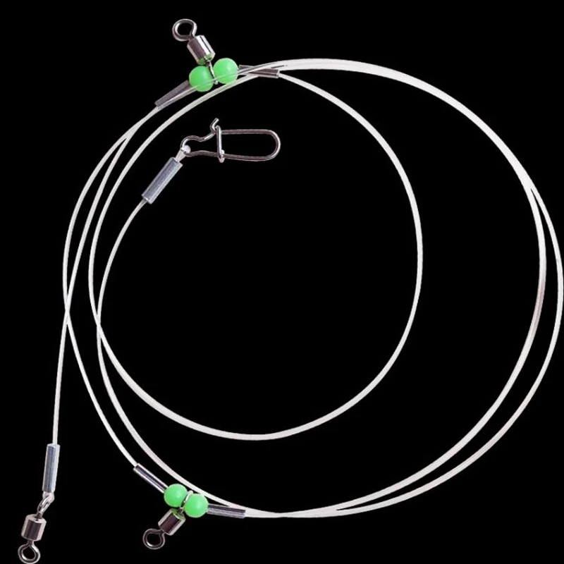 Línea de aparejos de pesca giratorios, cuentas luminosas nocturnas, pines, conector rodante, 5 grupos - imagen 5