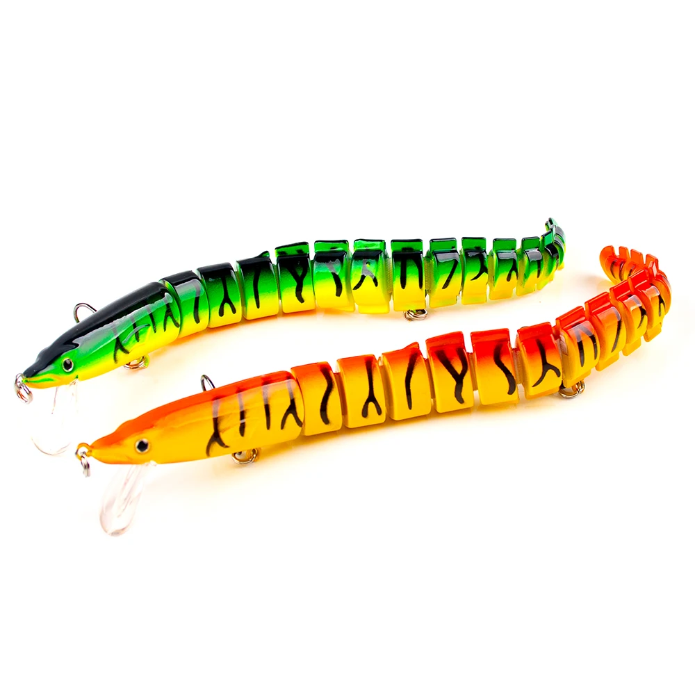 CCLTBA 20.5cm 28.3g Multi Jointed Eel Fishing Lures Slow Sinking Artificial Swimbait Loach Baits for Bass Perch Tackle - imagen 4