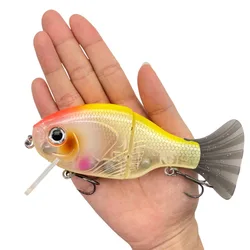 Swimbait hundido articulado 12,5cm 45g – Cola PVC reemplazable