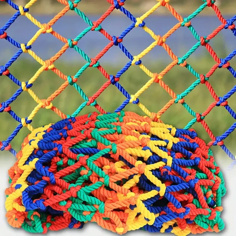 Nuevo Red de cuerda con agujeros de 5cm, red para juegos de balcón, red de seguridad para niños, red anticaída para escaleras y Patio, - imagen 5