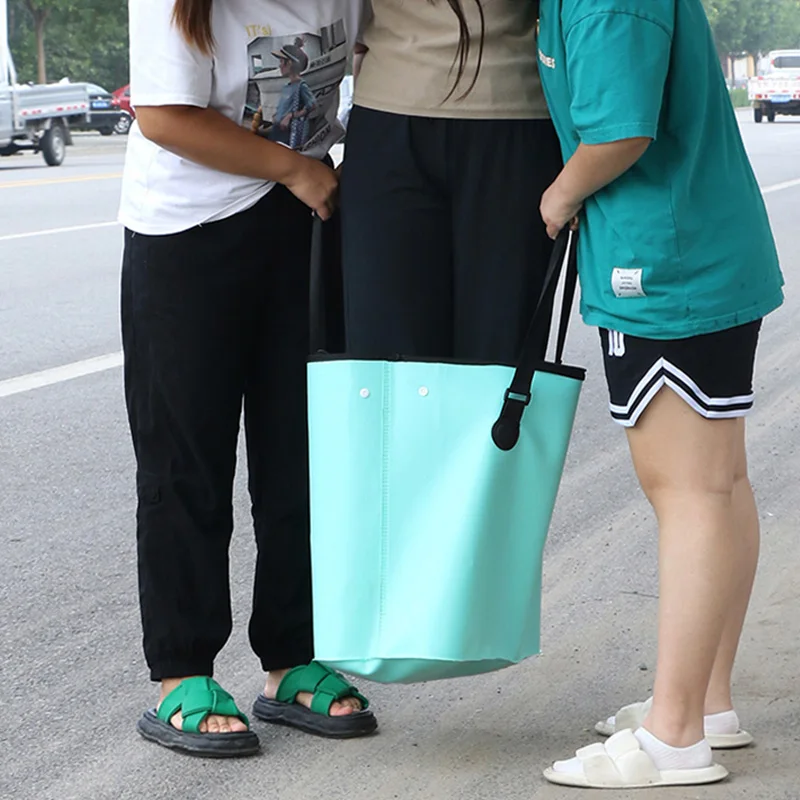 Bolsa de pesca multifuncional de EVA, bolso de protección para peces vivos, portátil, plegable, impermeable, para tanque de pesca al aire libre, xa1ws - imagen 4