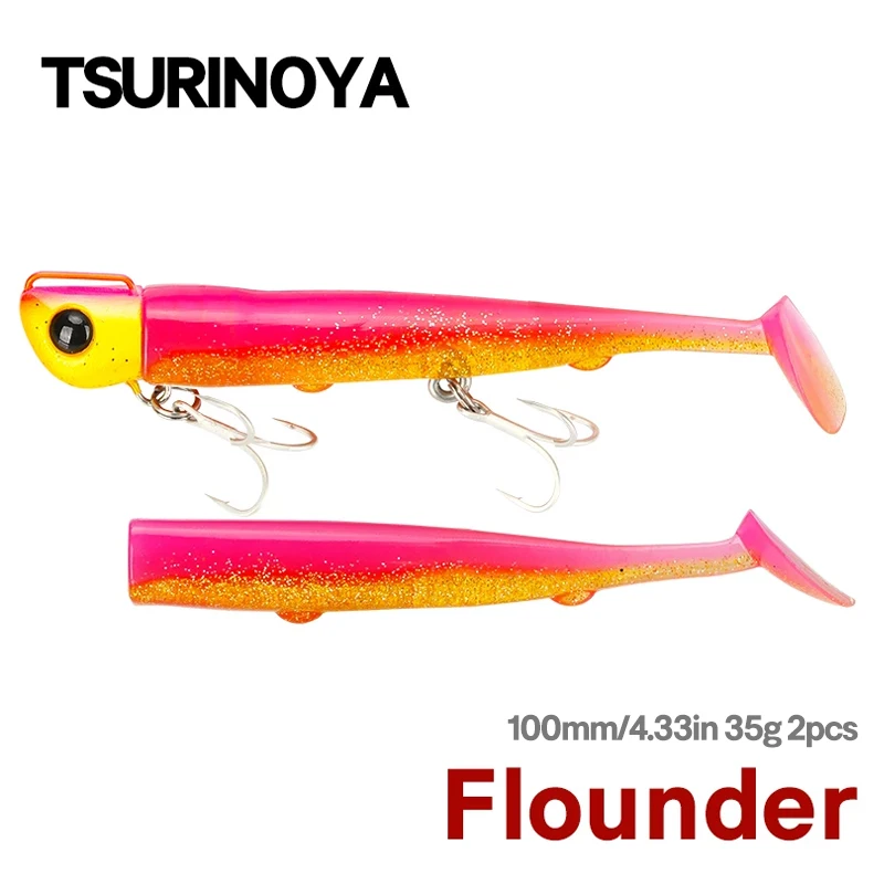 Tsurinoya T-Tail 110mm 35g – Señuelo blando sinking para lubina - imagen 3