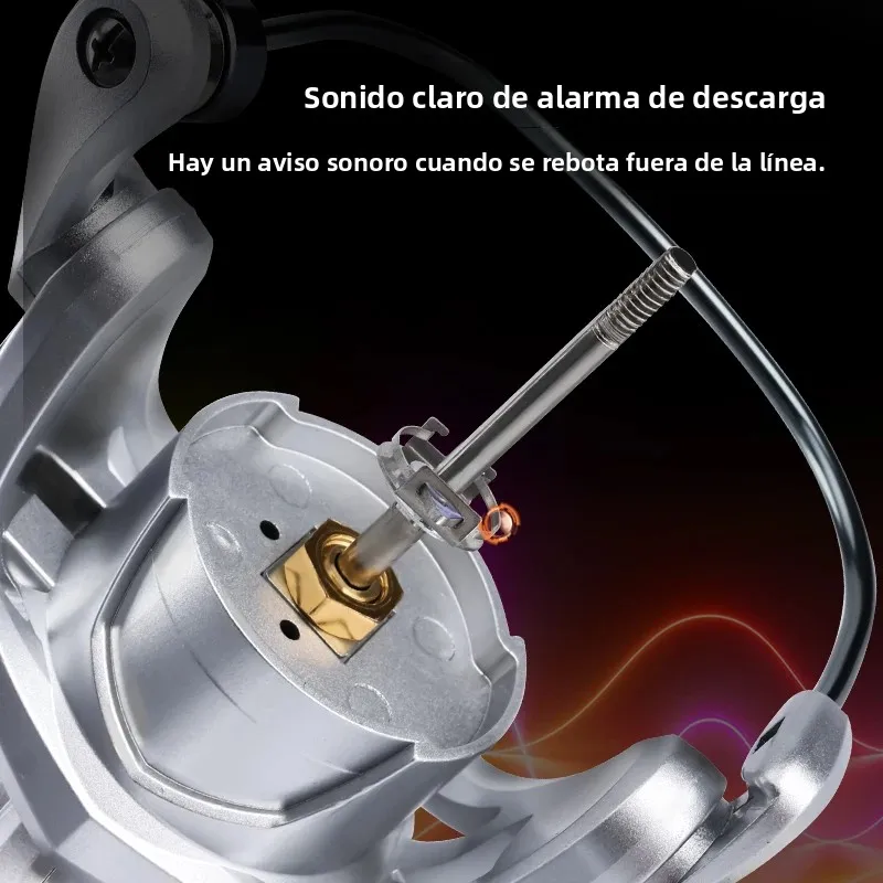 Carrete spinning DEUKIO para agua salada – 5.2:1, arrastre 8kg - imagen 2