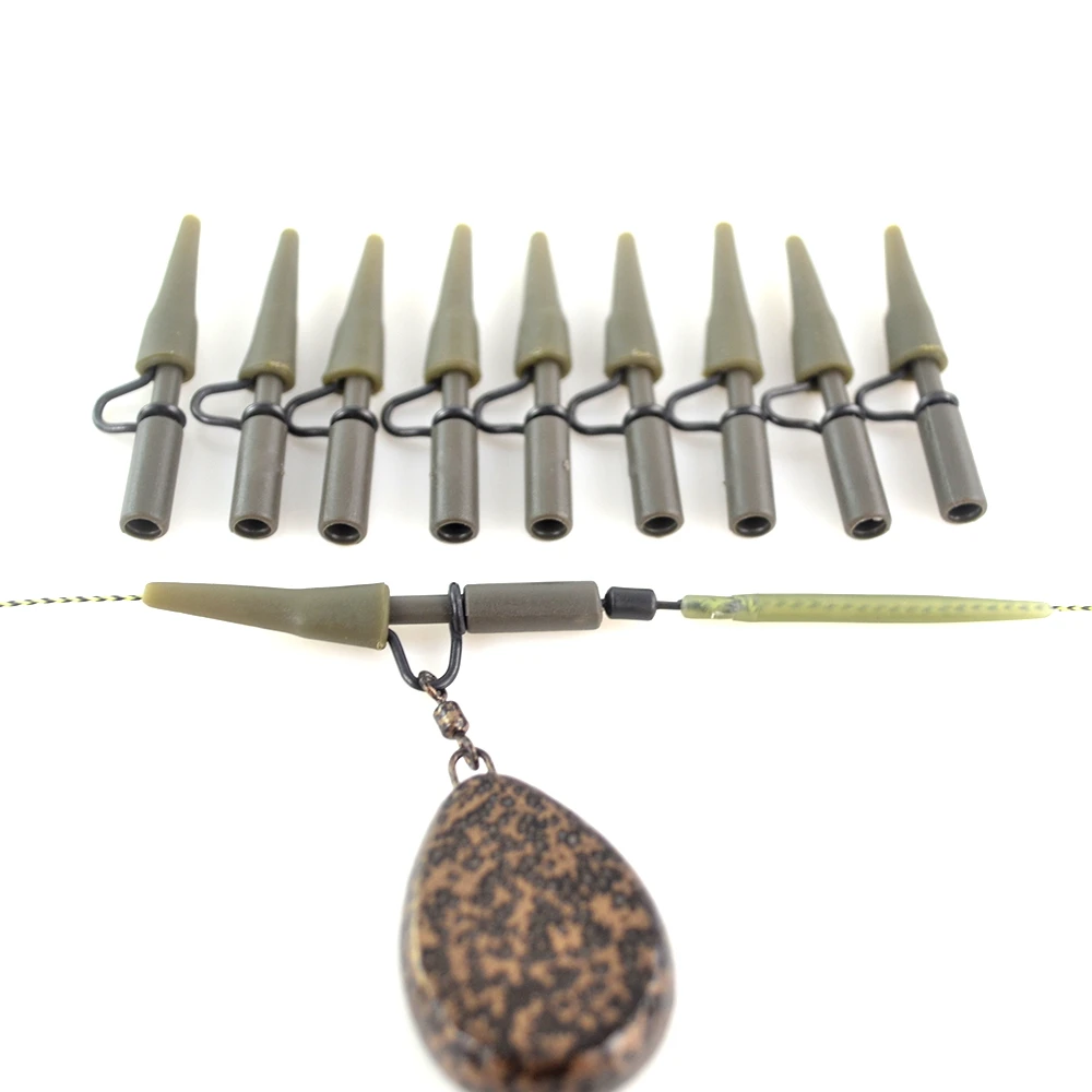 Accesorios de pesca de carpa 20 piezas, pinzas de plomo de alta resistencia, conector giratorio a presión, aparejos terminales de pesca de carpa - imagen 4
