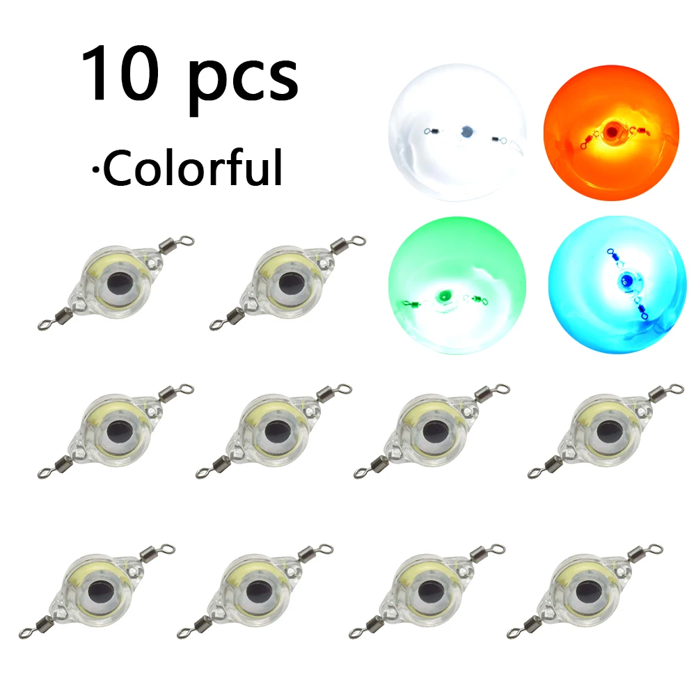 Luz LED subacuática para señuelo con anillos giratorios - Impermeable