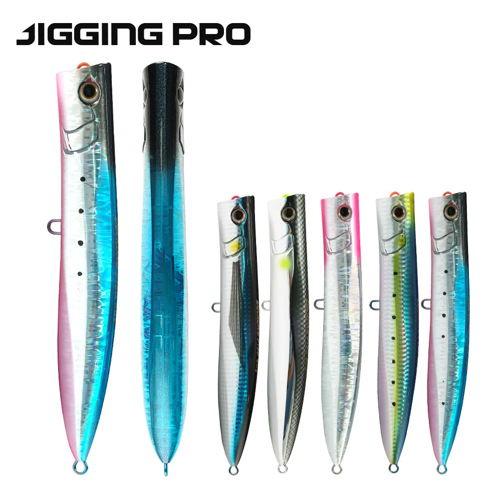 JIGGINGPRO Topwater Slim Popper – Señuelo flotante para atún y GT - imagen 5