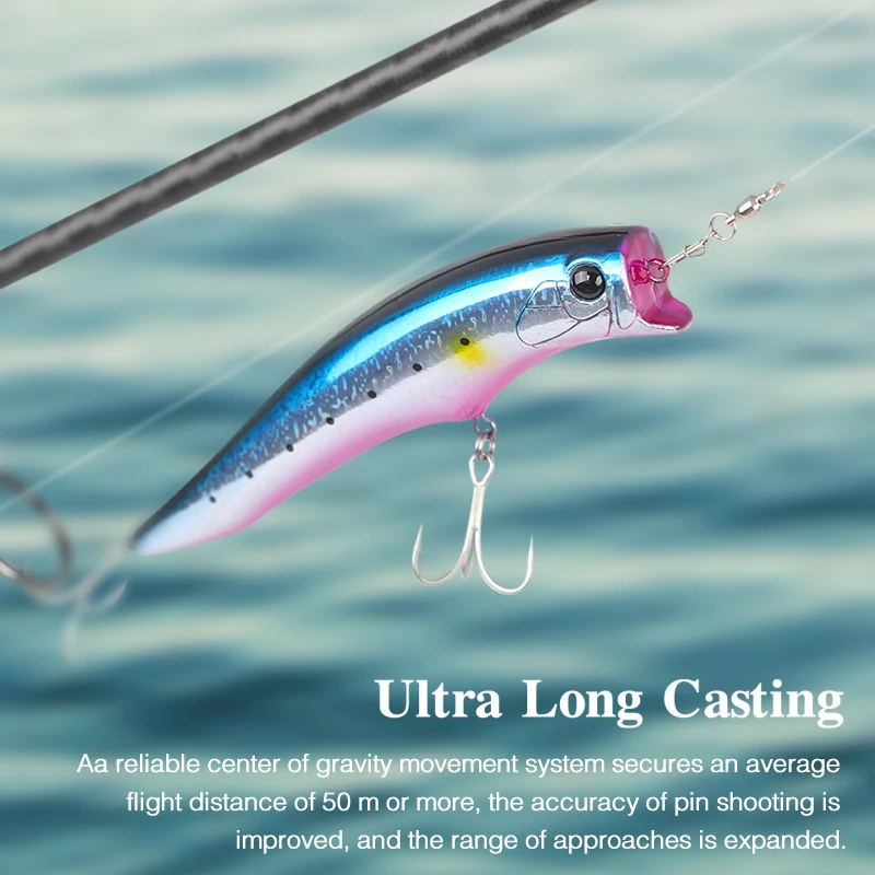 Tsurinoya 120F Minnow flotante UV – Señuelo superficie para lubina - imagen 5