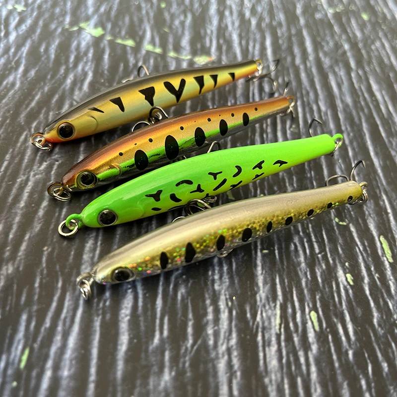 Señuelos de pesca con lápiz que se hunden, 75mm, 9,9g, Wobblers de fundición larga para trucha, lubina, agua salada, cebo duro Artificial, accesorios de pesca - imagen 2