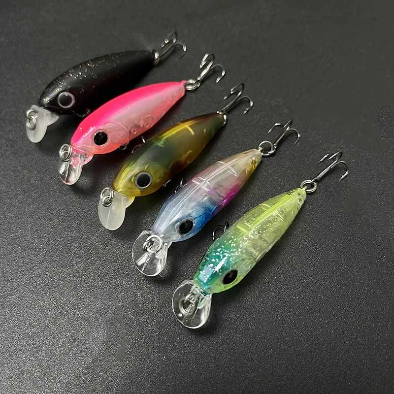 45mm 4g Mini pececillo flotante Señuelos de Pesca trucha de agua salada lubina cebo duro Artificial Pesca Wobbers Topwater Crankbaits Swimbait - imagen 4