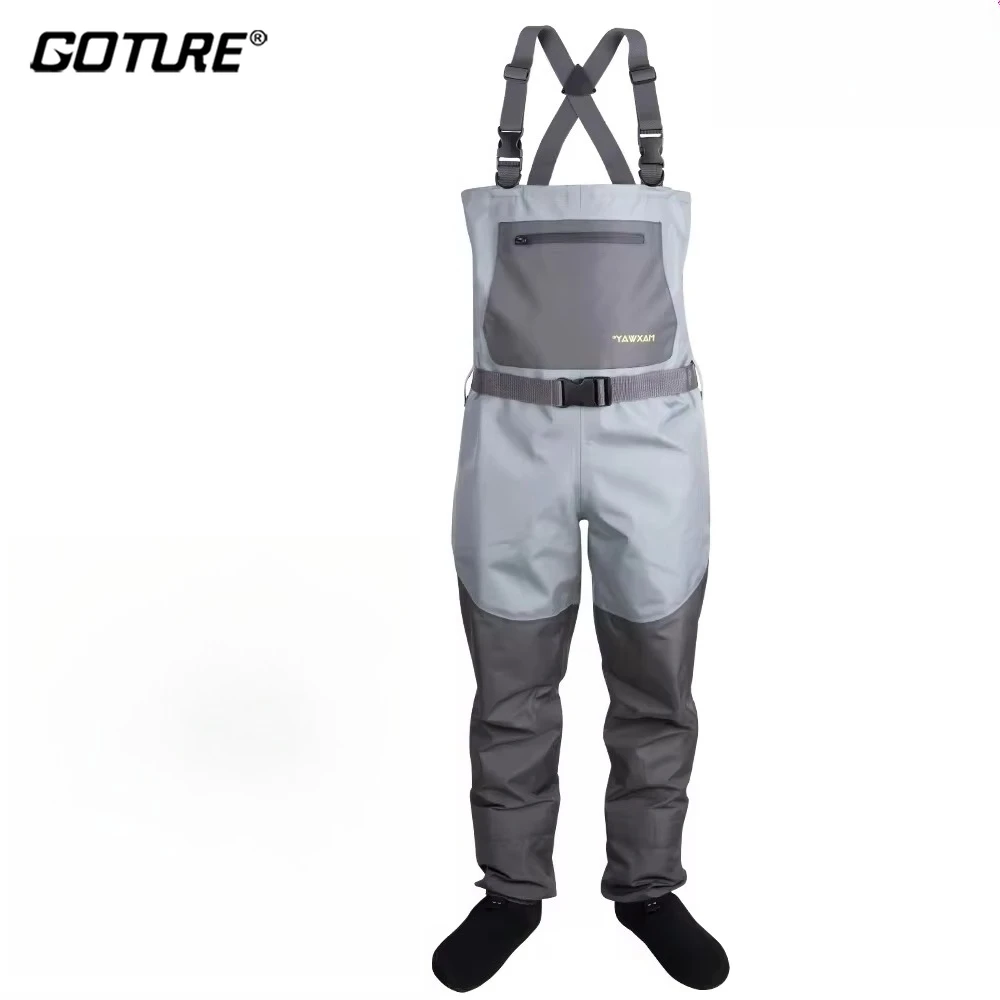Goture 100% impermeable ligero pesca pecho Wader para hombres mujeres Ultra transpirable comodidad media pie caza cadera Wader - imagen 3