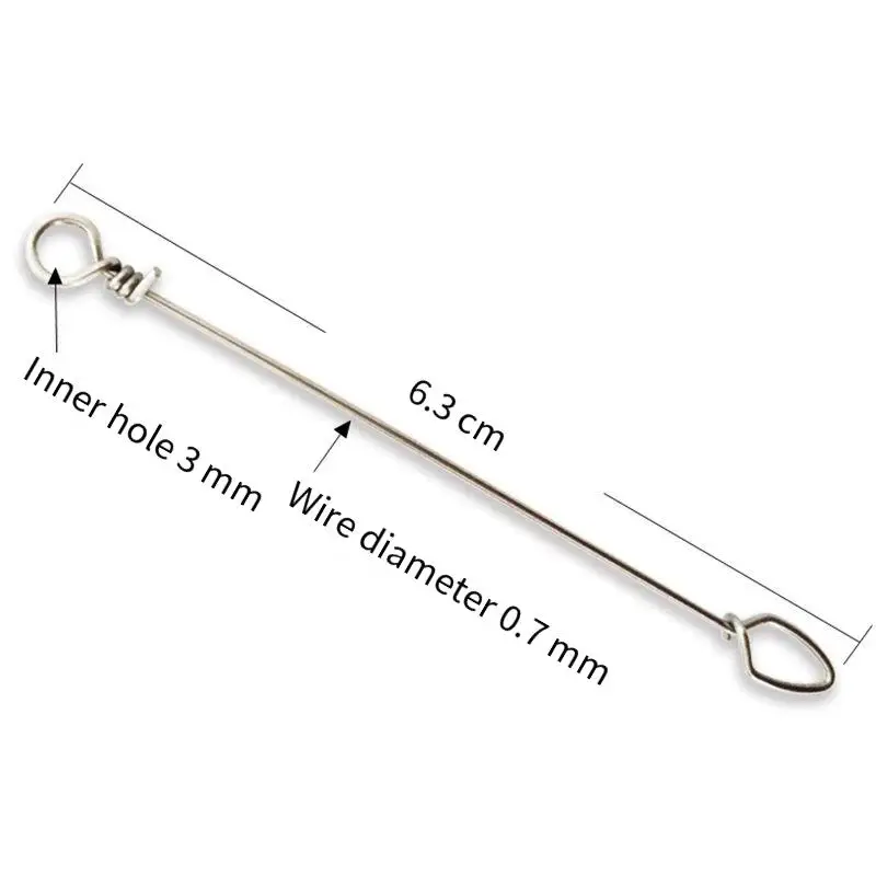 Equipo de pesca PD, Pin antimordedura, cadena antimordida, Conector de acero inoxidable, líder frontal, pesca en el mar - imagen 5