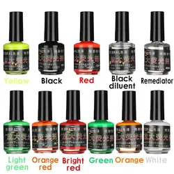 Accesorios de aparejos de pesca DIY, flotadores de pesca visibles, indicador de pintura fluorescente, pintura de cola