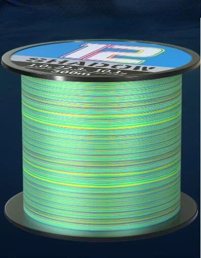 Línea de pesca trenzada para carpa y lubina, Sedal japonés PE X8 de 300M y 500M, multicolor, color verde, 14-80 estength lb de alto, novedad - imagen 2