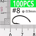 100 piezas tamaño 8