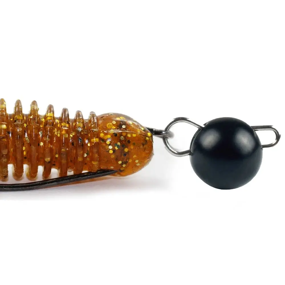 1 unidad de pesas de pesca de color negro mate, plomos de tungsteno de 1g-12g para accesorios de aparejos de pesca de lubina - imagen 3