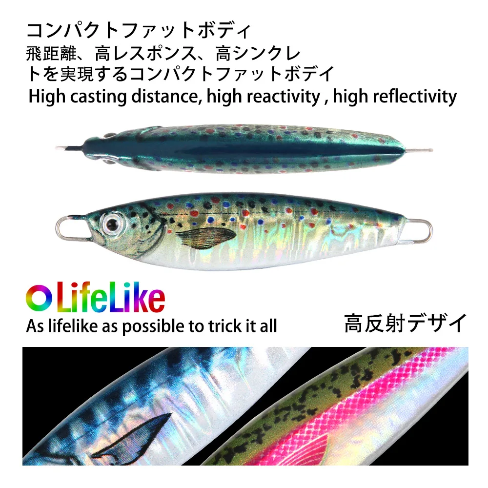 WEIHAI FSTK cebo de Metal Señuelos de Pesca de Mar Jig Shore 10g15g20g30g Off Shore Jig Spoon plantilla lenta fundición Jig cuchara cebo Artificial - imagen 4