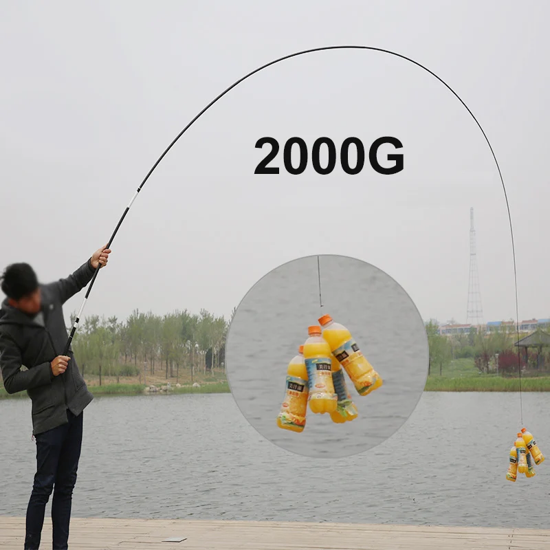 Mosodo-caña de pescar giratoria de fibra de carbono, caña de pescar telescópica, FRP duro, nuevo diseño - imagen 4