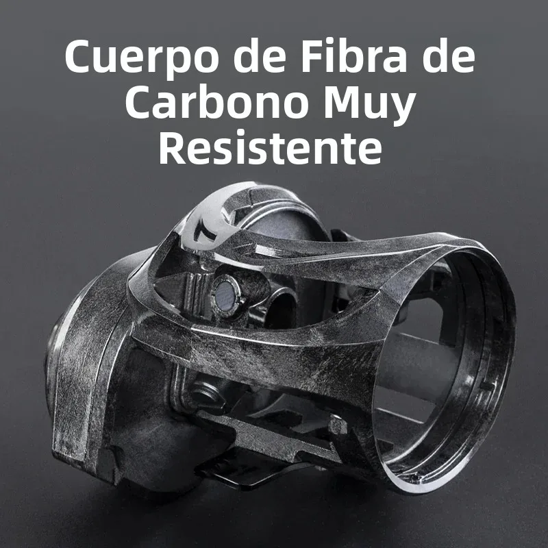 Carrete CHILENT Slow Jigging 6.3:1 – Cuerpo de carbono y doble manivela - imagen 4
