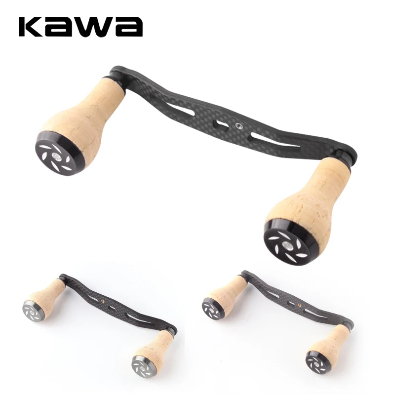Kawa Perilla de Carrete Madera y Carbono – Agarre cómodo para pesca