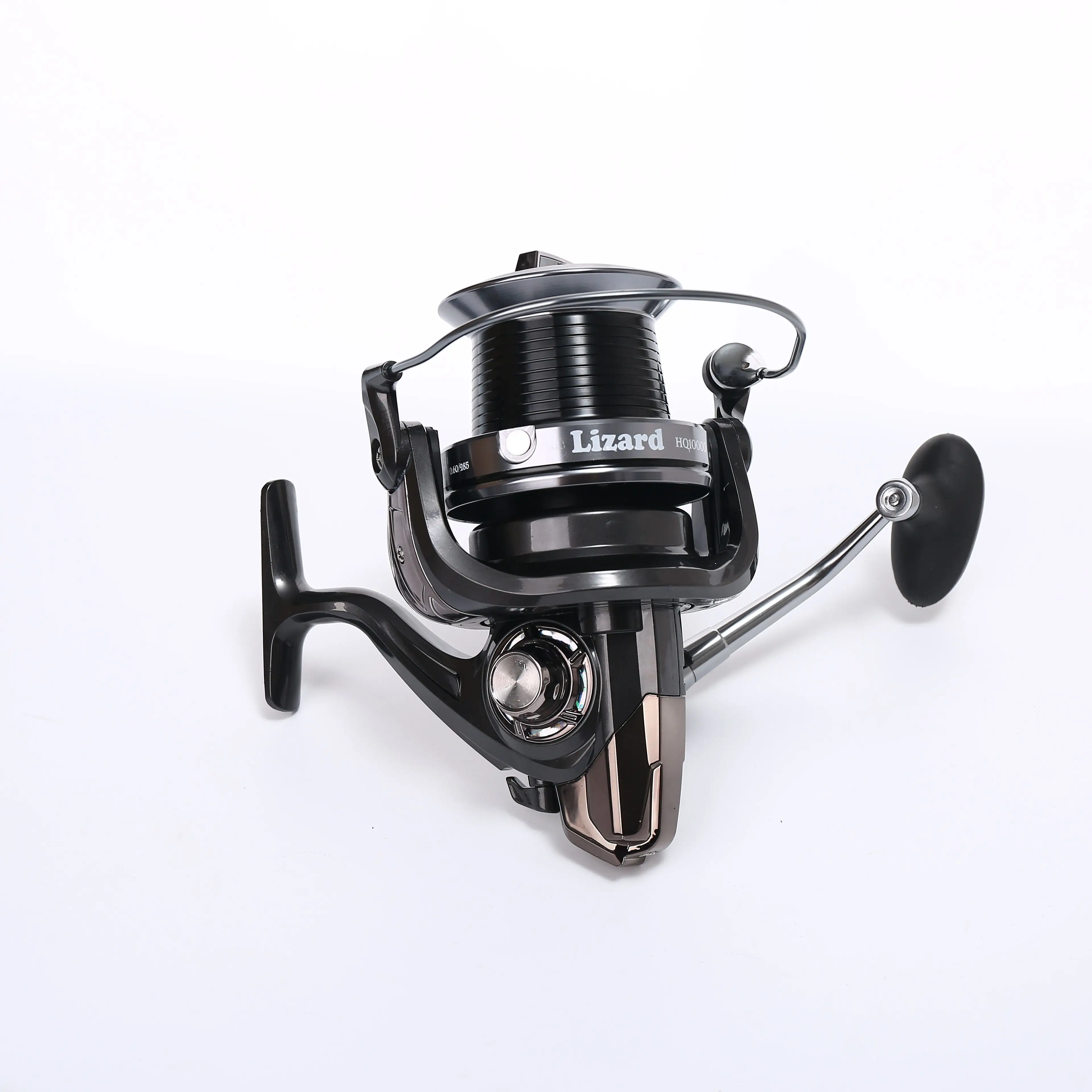 Lizard-Carrete de metal completo Jigging trolling Long Shot Casting, carpa y agua salada Surf Spinning, carrete de Pesca de Mar Grande, serie 9000 - imagen 3