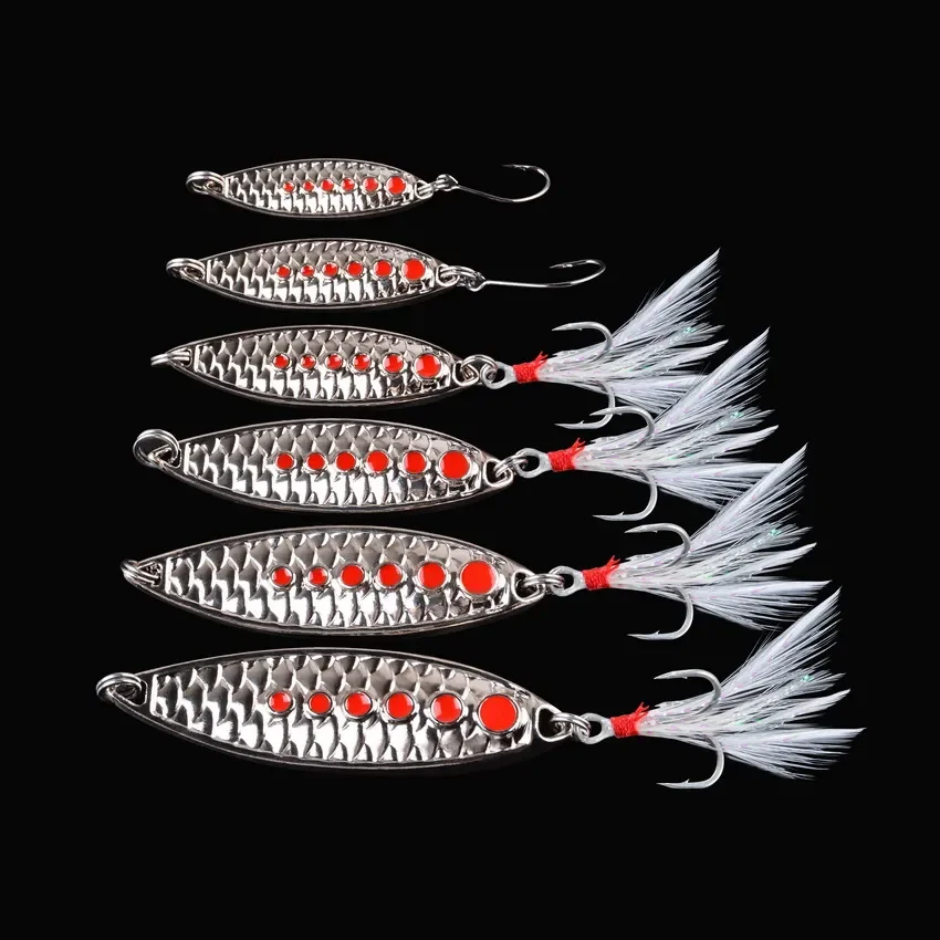 1 Uds 3g-20g cuchara giratoria de Metal señuelo de pesca de trucha cebo duro lentejuelas ruido Paillette cebo Artificial pequeño Spinner de lentejuelas duras - imagen 3