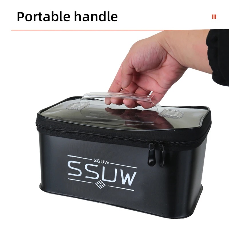 Bolsa de pesca EVA portátil, Cubo de pesca plegable de 3 piezas, caja de pescado, contenedor de agua para acampar, bolsa de almacenamiento de aparejos de lavabo, 2024G, 211 - imagen 5