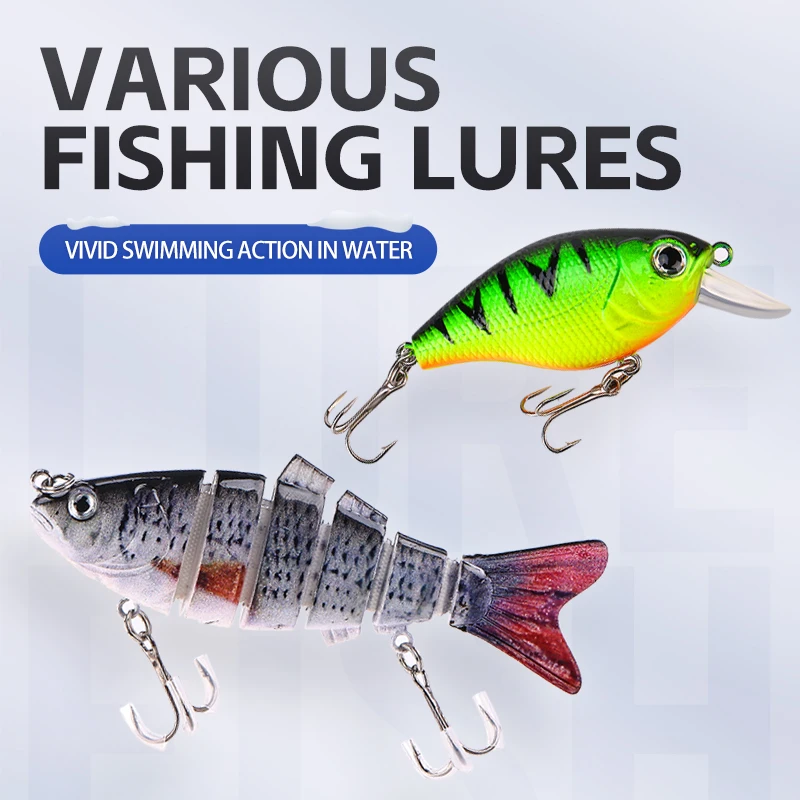 Weihe 24 Uds caja de regalo de Navidad E juego de señuelos multisección Minnow VIB brillo Kit de cebo de pesca para vacaciones deportes acuáticos - imagen 3