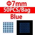 7mm blue 50pcs