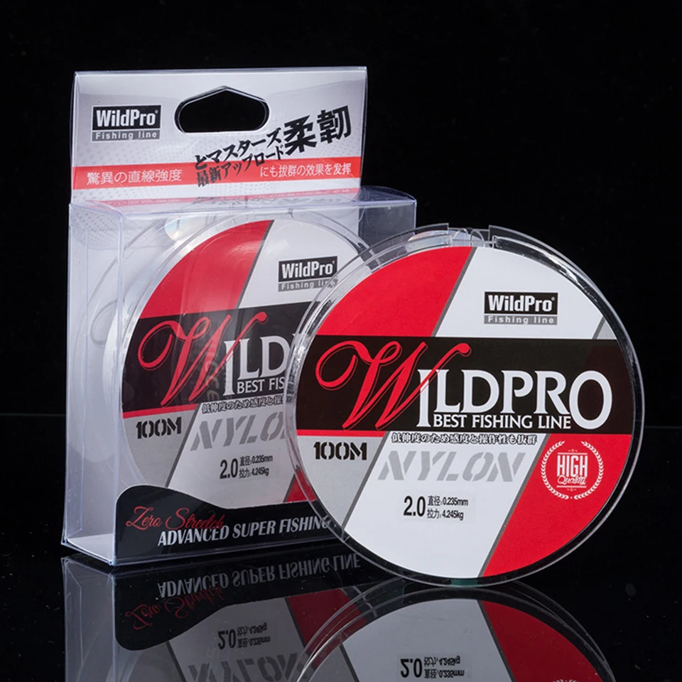 Línea de pesca de nailon monofilamento japonés de 100M, Material japonés súper fuerte para lubina de agua salada, carpa, aparejos de sedal - imagen 5