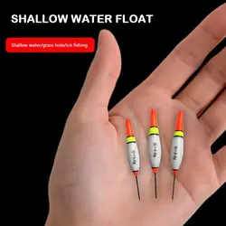 Flotador de pesca de nanomateriales, boya de mano de obra superfina, flotadores de pesca de mar de doble propósito, 5 uds.