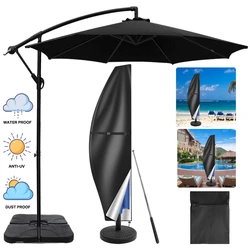 Funda para Sombrilla de Patio Exterior de 170-240 cm, Impermeable, con Cierre, para Protección de Sombrillas Cantilever de Jardín