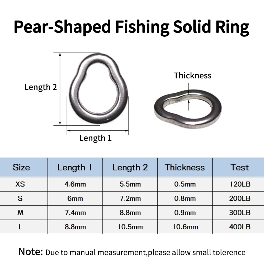 Elllv 200 Uds. De acero inoxidable sólido/anillo dividido, conector de señuelo para sedal, pesca en agua dulce y salada, accesorios prácticos - imagen 4