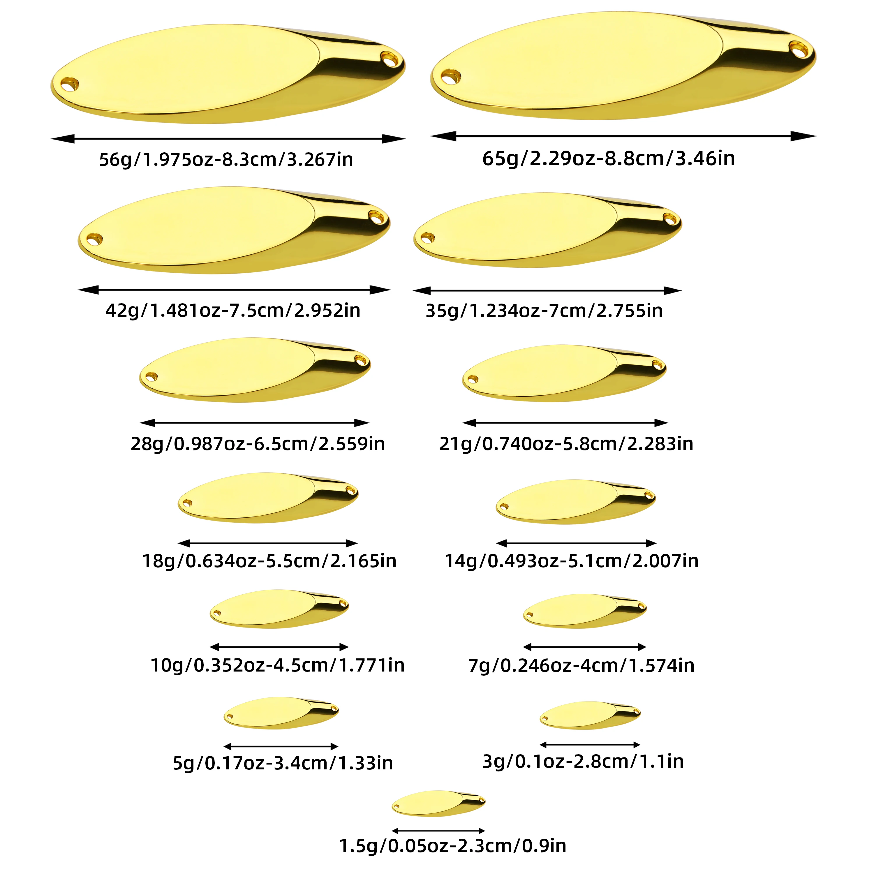 1 Uds. Señuelo tipo cuchara de Metal, cebos duros para trucha, señuelo de Pesca para peces, cebo giratorio, señuelos Swimbait, Pesca Wobblers, aparejos de Pesca de carpa - imagen 5