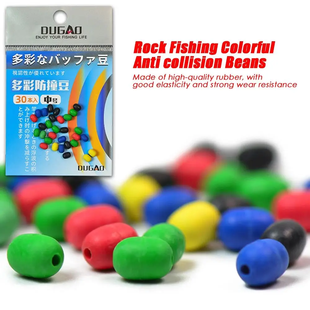 Lote de 50 unidades de bolas anticolisión, accesorios de pesca de goma de silicona, antienredos - imagen 5